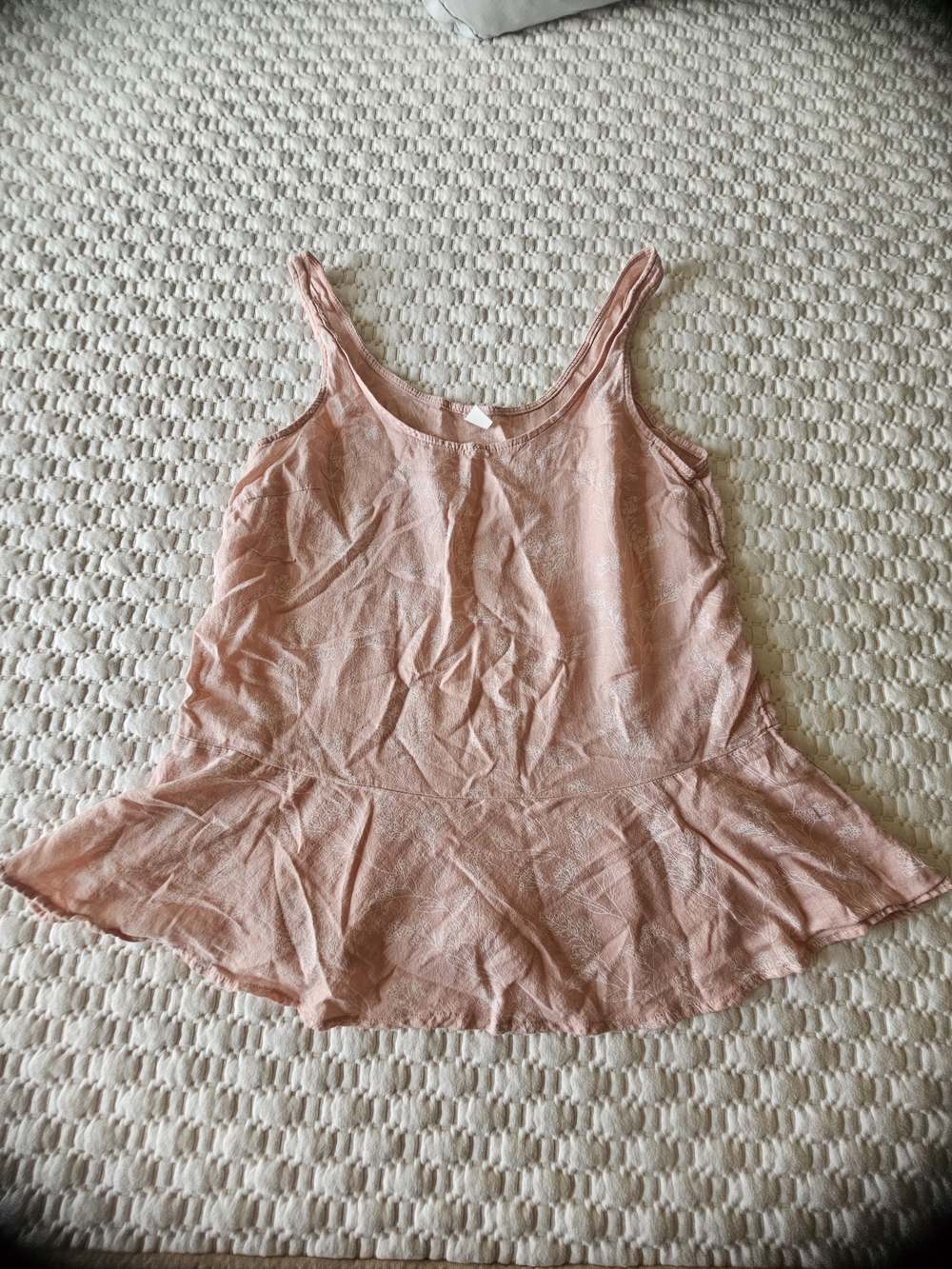 Old Navy Peplum Camisole in Dusty Pink